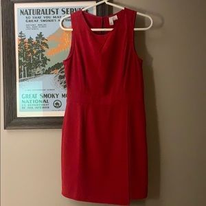Red sleeveless mini dress